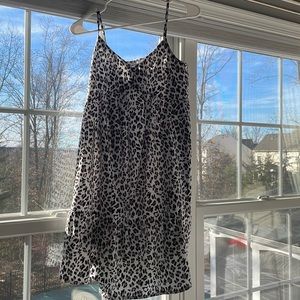 cute Leopard print flows dress